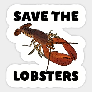 Save the Lobsters Sticker